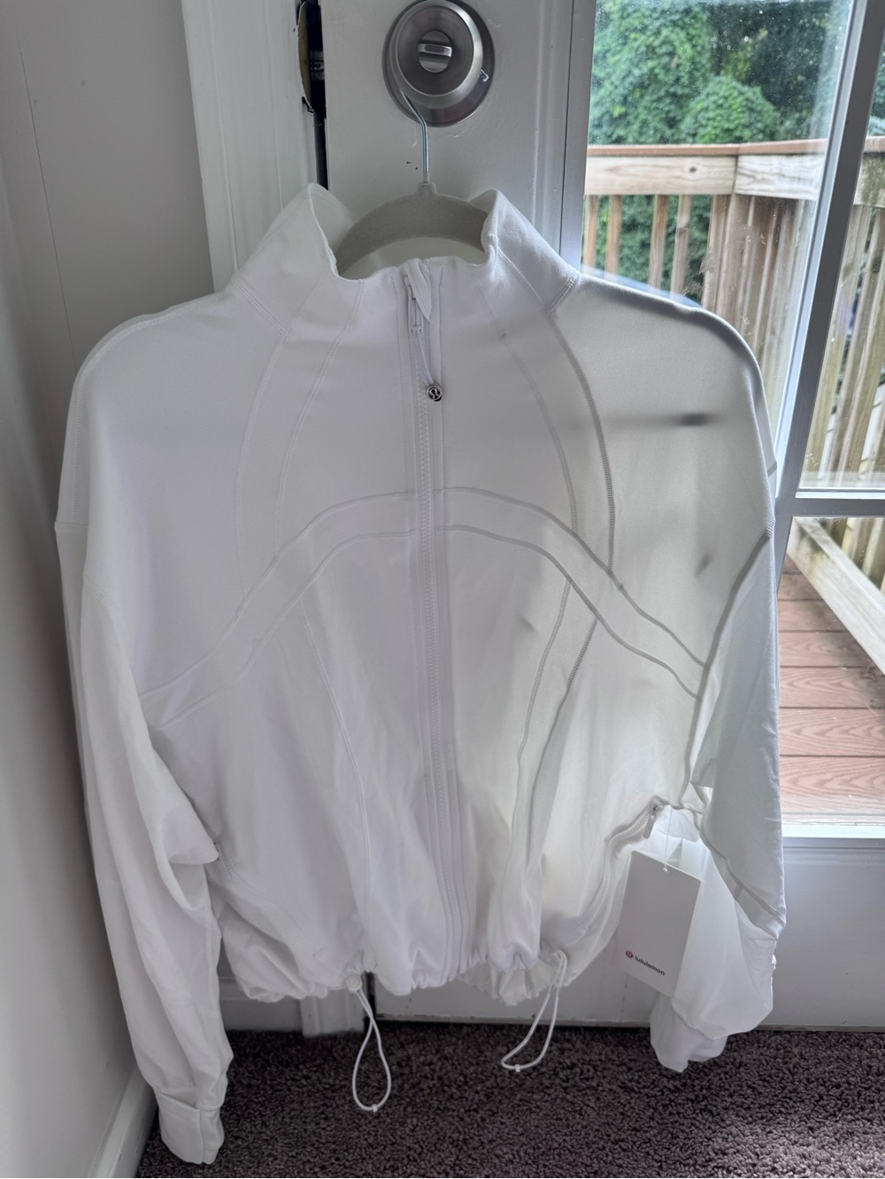 Lululemon Women's White Zip-Up Lightweight Jacket